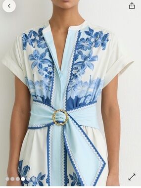 Reiss Sawyer Belted Midi Dress